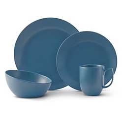 Nambe blue dinnerware