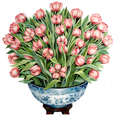Katherine Boswell bowl of tulips
