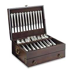 Reed & Barton silverware chest