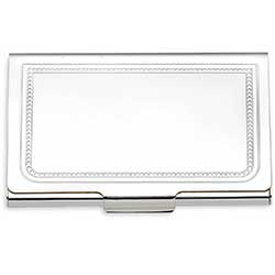 Silver business card case