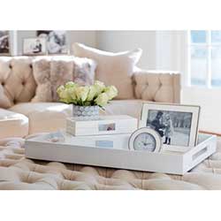 hite bedside tray collection