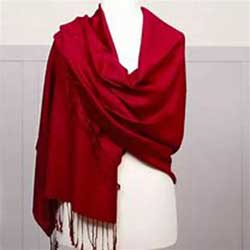Pashmina red scarf