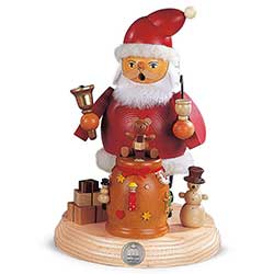 Bell-ringing santa incense smoker